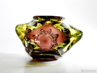 Váza hutní sklo Josef Hospodka - 3