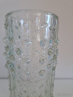 Retro váza, František Pečený, sklo Union - 3