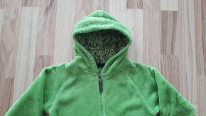 Limetková chlupatá mikina ALPINE PRO, vel. 104/110 - 3