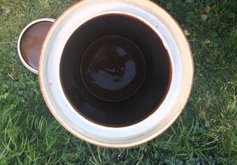 Keramické sudy na nakládané zelí s víkem - 3