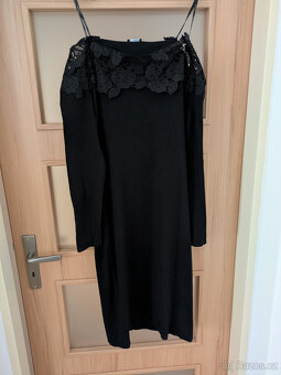 Černé úpletové šaty Orsay, vel. L - 3