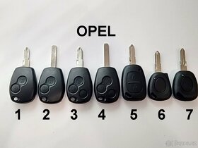 Nissan_chevrolet_Opel autoklíč obal klíče - 3