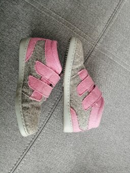 Celoroční barefoot KIUU HUGGY merino light grey pink vel. 29 - 3