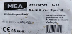 3ks polymerbetonové žlaby - 3