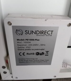 Infrapanely SUNDIRECT PE 1000 plus - 3
