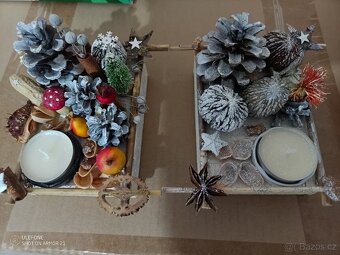 Vánoční svícen na čajovou svíčku - 3