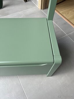 Dětská zelená lavice - 3