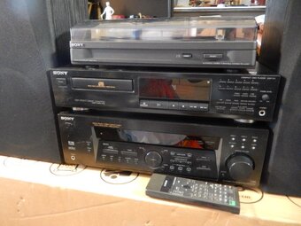 Sony věž- zesilovač, tuner, gramofon, CD přehravač, bedny - 3