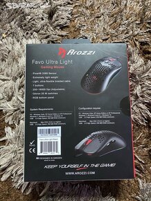 AROZZI FAVO Ultra Light černá herní myš - 3