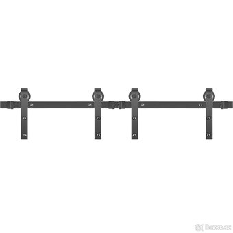 Kování pro dvoje posuvné dveře - 183 cm - 3