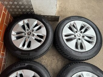Alu 16" 5x112 , škoda " TWISTER " O4 zimní 95% Pěkné - 3