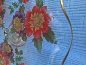 STAROŽITNÝ SKLENĚNÝ PODNOS  - ANGLIE - 3