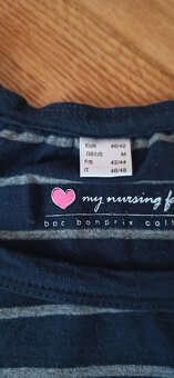 Triko s dlouhým rukávem těhotenské i kojící M/L - 3