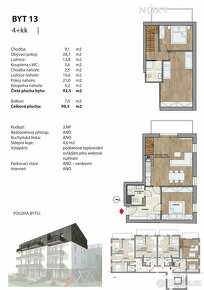 Prodej byt 4+kk, 92㎡ - 3