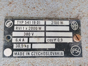 LAMPA průmyslová 2000 W 380 V - 3