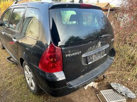 Peugeot 307 1.6 HDi rok 2006 náhradní díly černá - 3