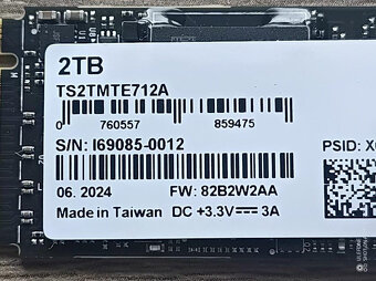 Nový industrial 2TB SSD Transcend s životností 4000 TBW (NAS - 3