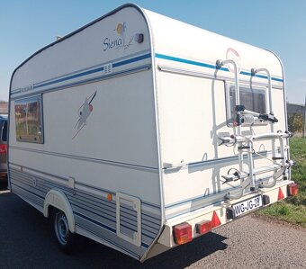 TEC TE360 - lehký karavan pro 2, držák na kola, 100kmh - 3