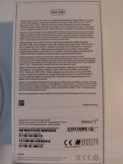 Apple iPhone SE 2020, 64 Gb, red - 3