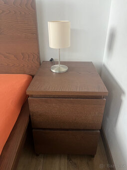 Postel MALM 180x200cm včetně roštů,matrace a nočních stolků - 3