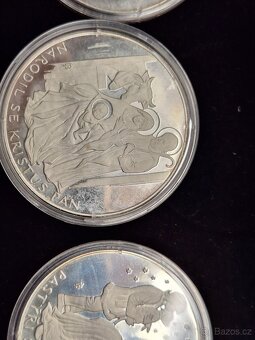 Stříbrné mince  medaile klaneni tri kralu - 3