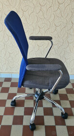 Dětská síťovaná židle modrá - 3