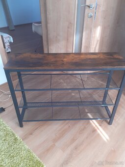 Botník, stabilní,kov dřevo (100x70x30),osobní odběr - 3