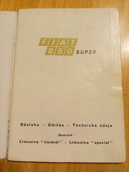 Fiat 850 Super, Normal, Special-návod k obsluze (r. 1971) - 3