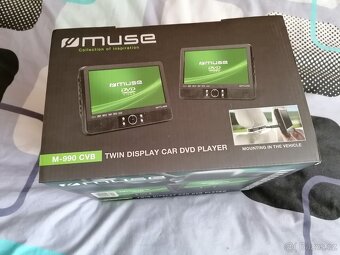 Přenosný DVD přehrávač MUSE do auta – 2 obrazovky - 3