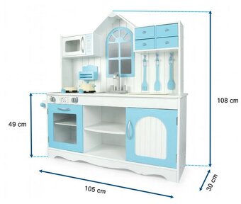 Dětská dřevěná kuchyňka Royal Blue - 3