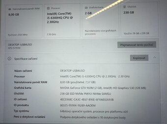 Notebook Dell XPS 9550 15 - 3