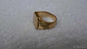 PÁNSKÝ ZLATÝ PRSTEN PLNÝ 14K/585//VEL.66//16.68g - 3
