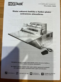 Prodám profi vakuovačku HOT AIR - 3