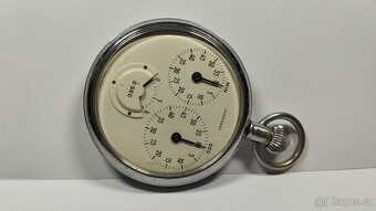 Německé kapesní stopky Junghans 1/10s v hezkém stavu. - 3