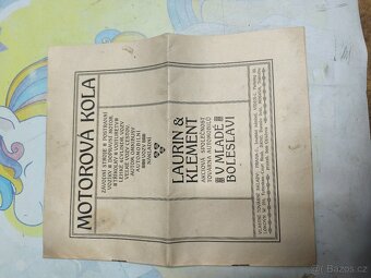 Laurin a Klement katalog originál - 3