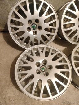 4ks alu disky orig. Škoda 5x100 r16 - 3