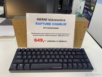 HERNÍ klávesnice RAPTURE CHARLIE RPT-GKW65GRDB - 3