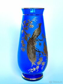 Velká starožitná zlacená váza - 3