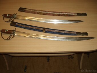 2 x šavle - 65 cm - částečně naostřeno - viz foto - 3