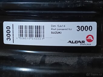 prodám plechové disky 5Jx14 - 3