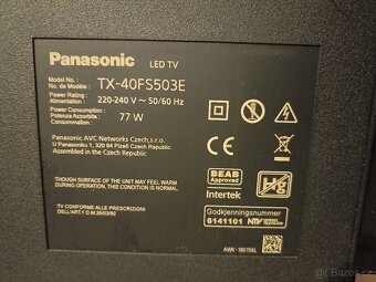 Panasonic TX-40FS503E – 40" Smart TV - 3