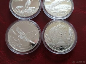 4x 1 oz stříbrné mince World's Wildlife 2019 - 2022 - 3