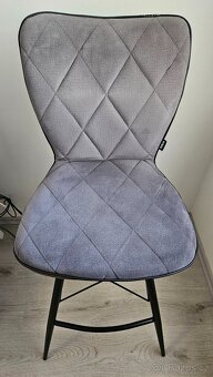 Barová židle, šedá, černá, XXXLutz - 3