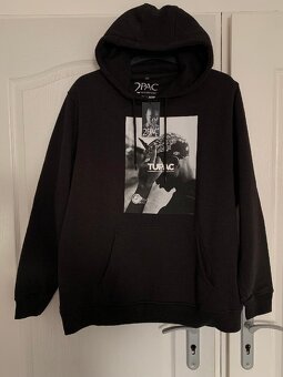 Pánská mikina // Mister Tee 2Pac Fck the World Hoody black - 3