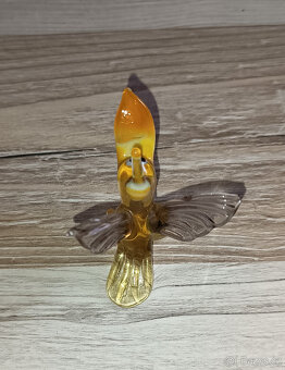 Skleněná figurka exotický ptáček - 3