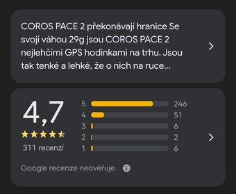 Coros Pace 2 GPS hodinky - 3