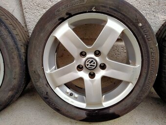 Alu kola Volkswagen, 6,5J x 16, 5x112, ET 38, letní pneu - 3
