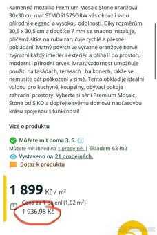 Kamenná mozaika, obklady - 3