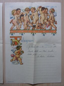 2x STARÝ TELEGRAM - POŠTA - JIHLAVA - 3