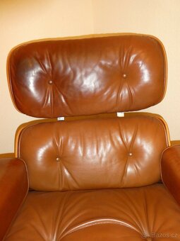 Vitra Eames Herman Miller Lounge Chair hnědá kůže - 3